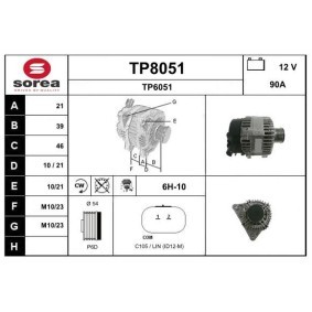 Lichtmaschine TP8051 von SNRA günstig für 192,61 € online kaufen