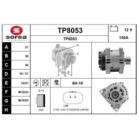 Lichtmaschine TP8053 von SNRA günstig für 236,36 € online kaufen