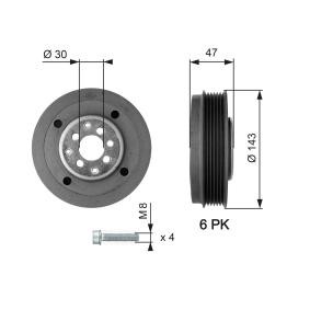 Riemenscheibe, Kurbelwelle TVD1014A von GATES günstig für 68,25 € online kaufen