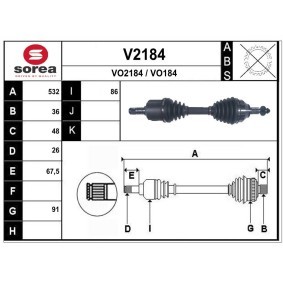 Compre Veio de transmissão da SNRA V2184 a um preço baixo por 205,56 €