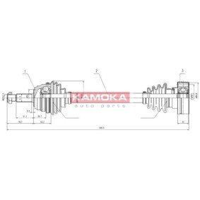 Comprar Árbol de transmisión de KAMOKA VW1138919 a bajo precio de 27,05 €