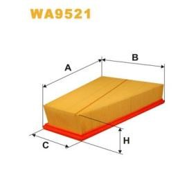 Køb Luftfilter af WIX FILTERS WA9521 til den lave pris 109,29 DKK
