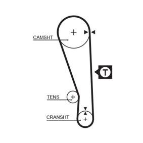 Achetez des Courroie de distribution GATES 5036 à prix pour 9,32 €