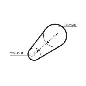 Achetez des Courroie de distribution GATES 5498XS à prix pour 10,82 €