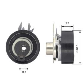 Spannrolle, Zahnriemen T43046 von GATES günstig für 39,55 € online kaufen