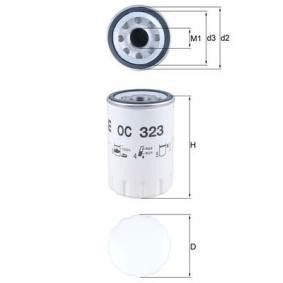 Achetez des Filtre à huile MAHLE ORIGINAL OC 323 à prix pour 14,45 €