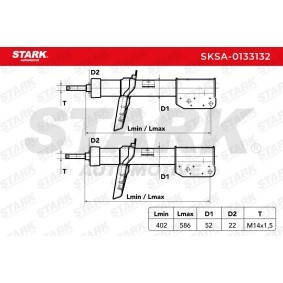 Compre Amortiguadores de STARK online para Proace Furgón / Familiar (MDX_) a precios moderados