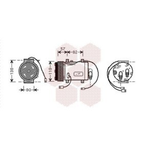 Comprar Compresor, aire acondicionado de VAN WEZEL 0300K143 a bajo precio de 568,76 €