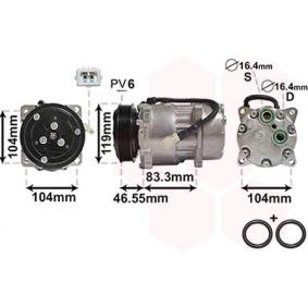 Achetez des Compresseur de climatisation VAN WEZEL 0900K161 à prix pour 384,74 €