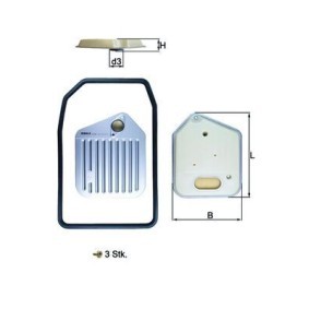 Hydraulikfiltersatz, Automatikgetriebe HX 163KIT von KNECHT günstig für 31,28 € online kaufen