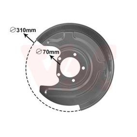Comprar Chapa protectora contra salpicaduras, disco de freno de VAN WEZEL 0315373 a bajo precio de 16,32 €