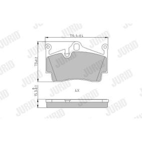 Bremsbeläge 573769J von JURID günstig für 39,42 € online kaufen