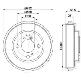 Bremstrommel für SUBARU von MINTEX