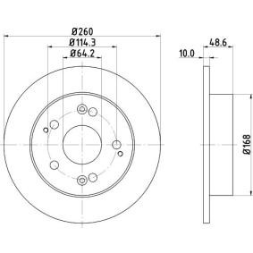 HONDA Bremsscheibe von MINTEX