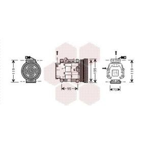 Achetez des Compresseur de climatisation VAN WEZEL 1700K041 à prix pour 1149,33 €