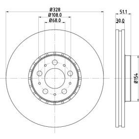 Bremsscheibe für VOLVO von MINTEX