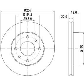 Bremsscheibe MDC584C von MINTEX günstig für 39,99 € online kaufen