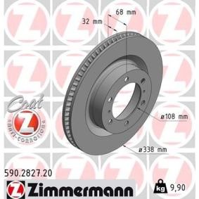 Bremsscheibe 590.2827.20 von ZIMMERMANN günstig für 90,99 € online kaufen