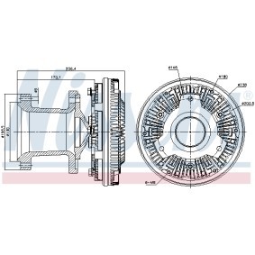 Acquista Frizione ventola da NISSENS 86032 a buon mercato per soli 498,23 €