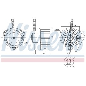 Acquista Ventilatore abitacolo da NISSENS 87753 a buon mercato per soli 82,52 €