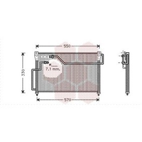 Köp Kondensor, klimatanläggning av VAN WEZEL 27005107 till det låga priset 1123,09 kr