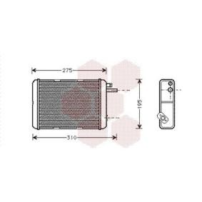 Compre Permutador de calor, aquecimento do habitáculo da VAN WEZEL 28006018 a um preço baixo por 45,42 €