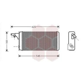 Compre Permutador de calor, aquecimento do habitáculo da VAN WEZEL 28006019 a um preço baixo por 40,29 €