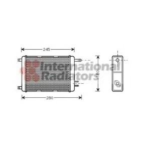 Compre Permutador de calor, aquecimento do habitáculo da VAN WEZEL 28006031 a um preço baixo por 249,07 €
