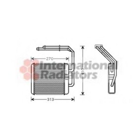 Compre Permutador de calor, aquecimento do habitáculo da VAN WEZEL 28006052 a um preço baixo por 199,51 €