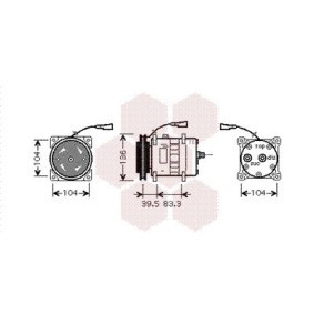 Compre Compressor, ar condicionado da VAN WEZEL 2800K093 a um preço baixo por 569,24 €