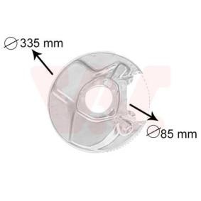 Compre Defletor do discos de travão de VAN WEZEL online para Classe S Sedan (W116) a preços moderados