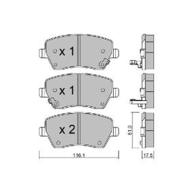 Bremsbeläge BPNI-1014 von AISIN günstig für 35,84 € online kaufen