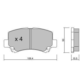 Compre Pastilhas de travão da AISIN BPSZ-1004 a um preço baixo por 32,62 €