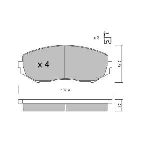 Compre Pastilhas de travão da AISIN BPSZ-1005 a um preço baixo por 38,96 €