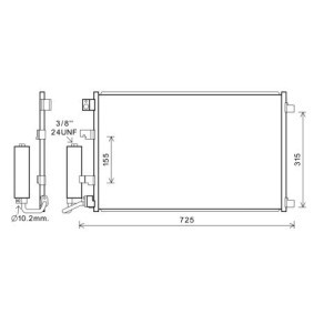 Acquista Condensatore climatizzatore da DIEDERICHS DCC1978 a buon mercato per soli 241,84 €