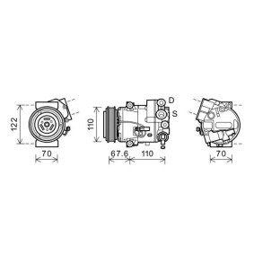 Achetez des Compresseur de climatisation DIEDERICHS DCK1695 à prix pour 534,21 €