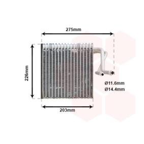 Acquista Evaporatore climatizzatore da VAN WEZEL 4000V287 a buon mercato per soli 125,35 €