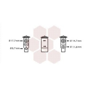 Compre Válvula de expansão, ar condicionado da VAN WEZEL 47001057 a um preço baixo por 30,98 €