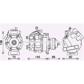 Achetez des Compresseur de climatisation PRASCO AIK423 à prix pour 1167,18 €