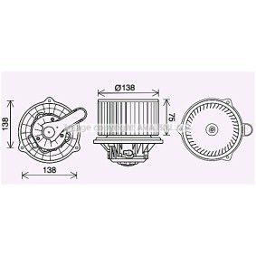Acquista Elettromotore ventola abitacolo da PRASCO KA8288 a buon mercato per soli 106,26 €