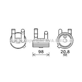 Achetez des Radiateur d'huile de boite de vitesse automatique PRASCO VN3396 à prix pour 46,82 €