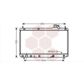 Kjøp Radiator, motorkjøling av VAN WEZEL 53002457 til den lave prisen 2304,18 NOK