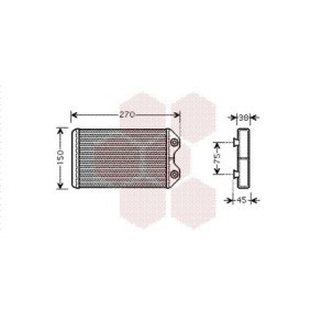 Compre Permutador de calor, aquecimento do habitáculo da VAN WEZEL 53006369 a um preço baixo por 217,86 €