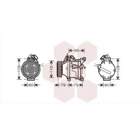 Achetez des Compresseur de climatisation VAN WEZEL 5300K469 à prix pour 1023,27 €