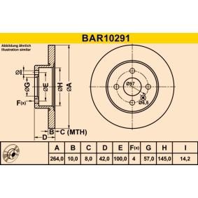 Osta Jarrulevy Barum:llä BAR10291 edullisesti hintaan 29,26 €