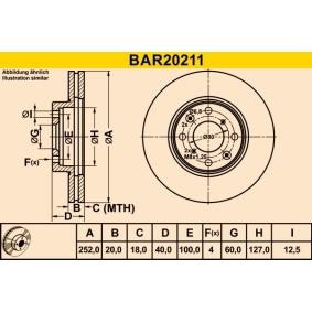 Comprar Disco de freno de Barum BAR20211 a bajo precio de 32,79 €