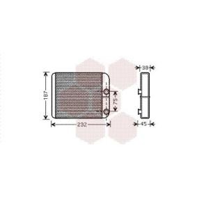 Wärmetauscher, Innenraumheizung 59006129 von VAN WEZEL günstig für 33,78 € online kaufen