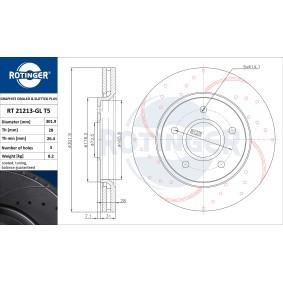 Bremsscheibe RT 21213-GL T5 von ROTINGER günstig für 106,06 € online kaufen