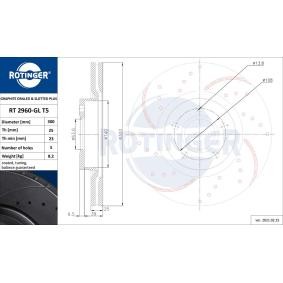Bremsscheibe RT 2960-GL T5 von ROTINGER günstig für 69,56 € online kaufen