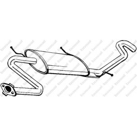 MAZDA Endschalldämpfer von BOSAL